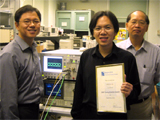 (From left): Prof. Chester Shu, Dr. Chow Kin-kee, and Prof. Chinlon Lin